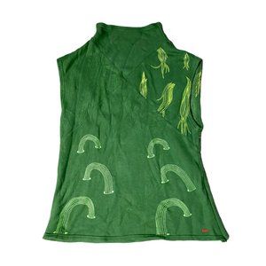 Skunkfunk Green Mock Neck Top💚